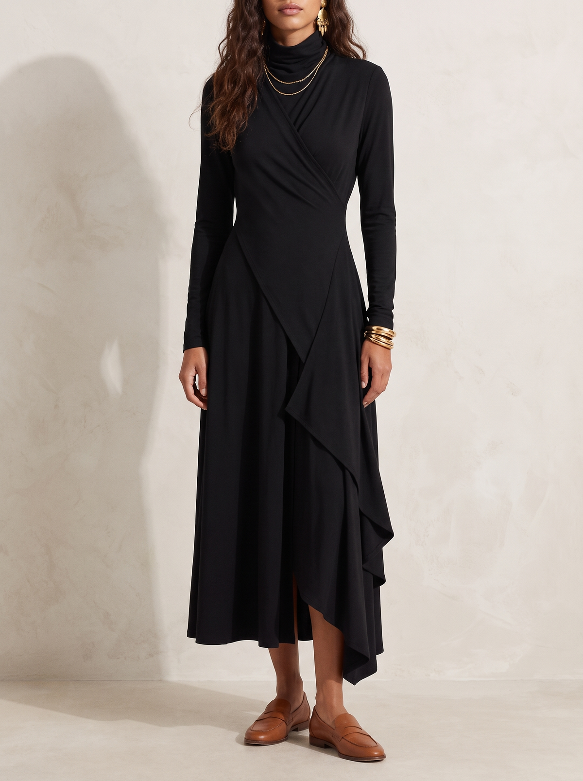 Britta | Cozy Turtleneck Maxi Dress