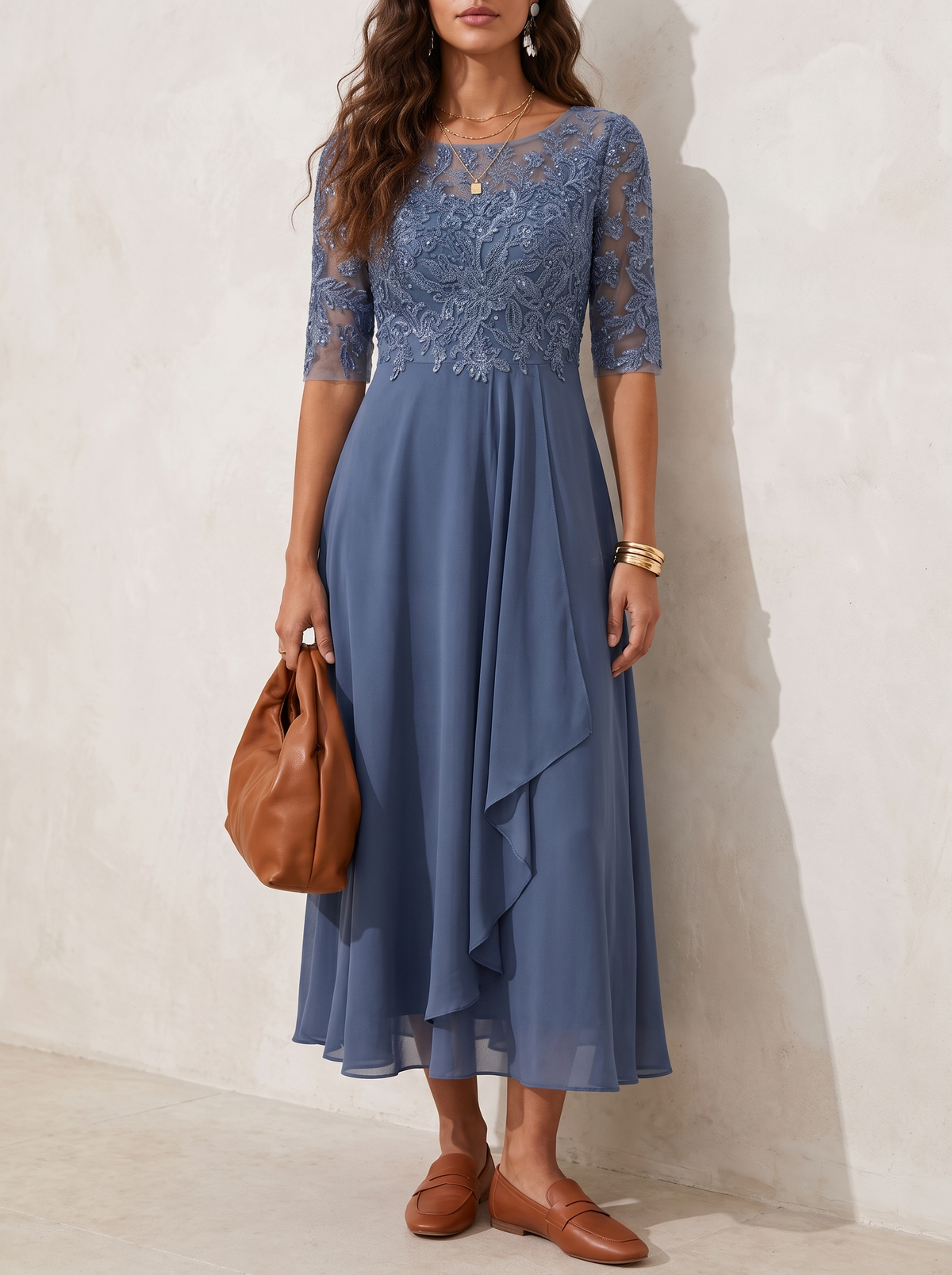 Anouk | Elegant Occasion Midi Dress