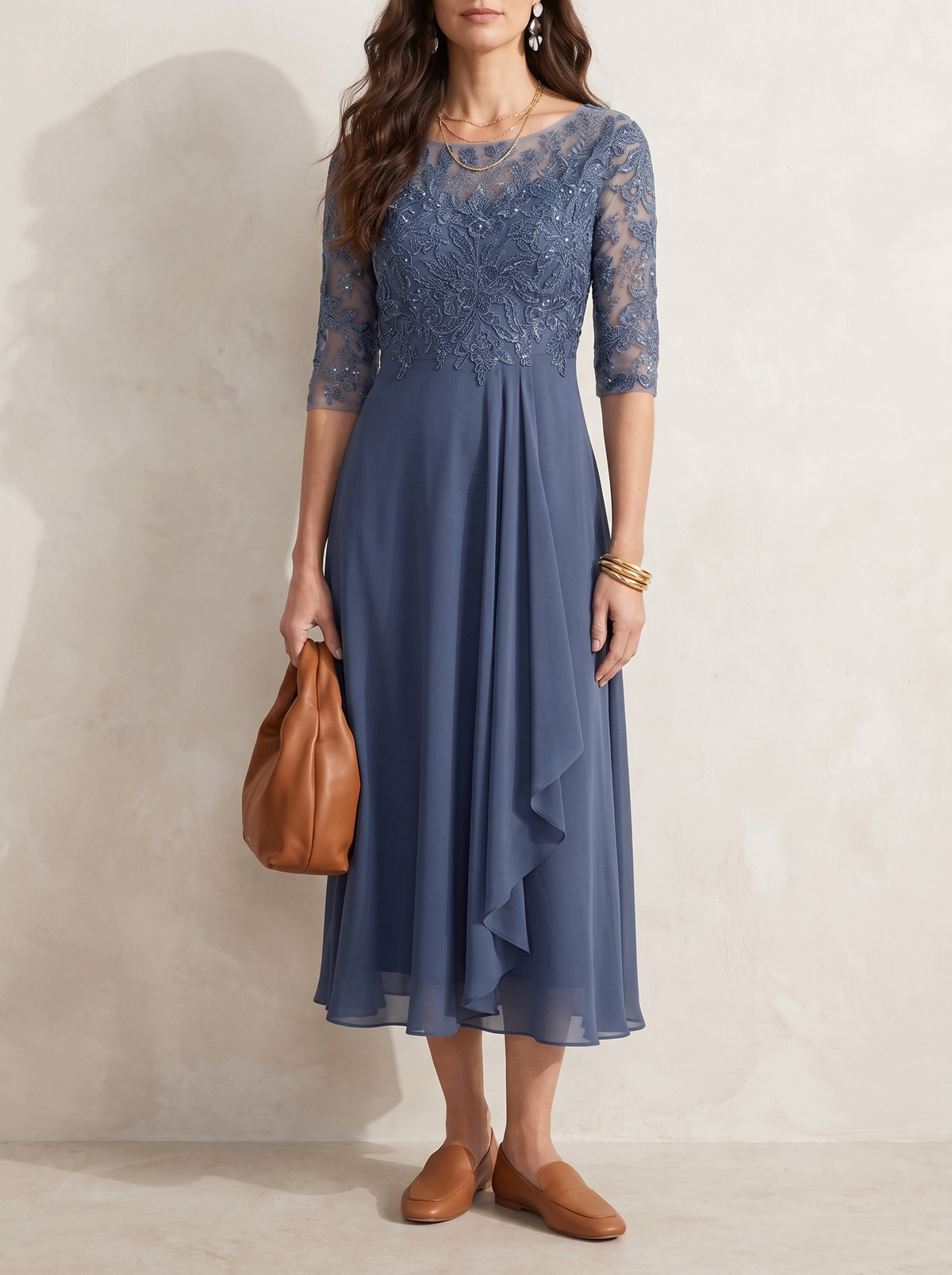 Anouk | Elegant Occasion Midi Dress