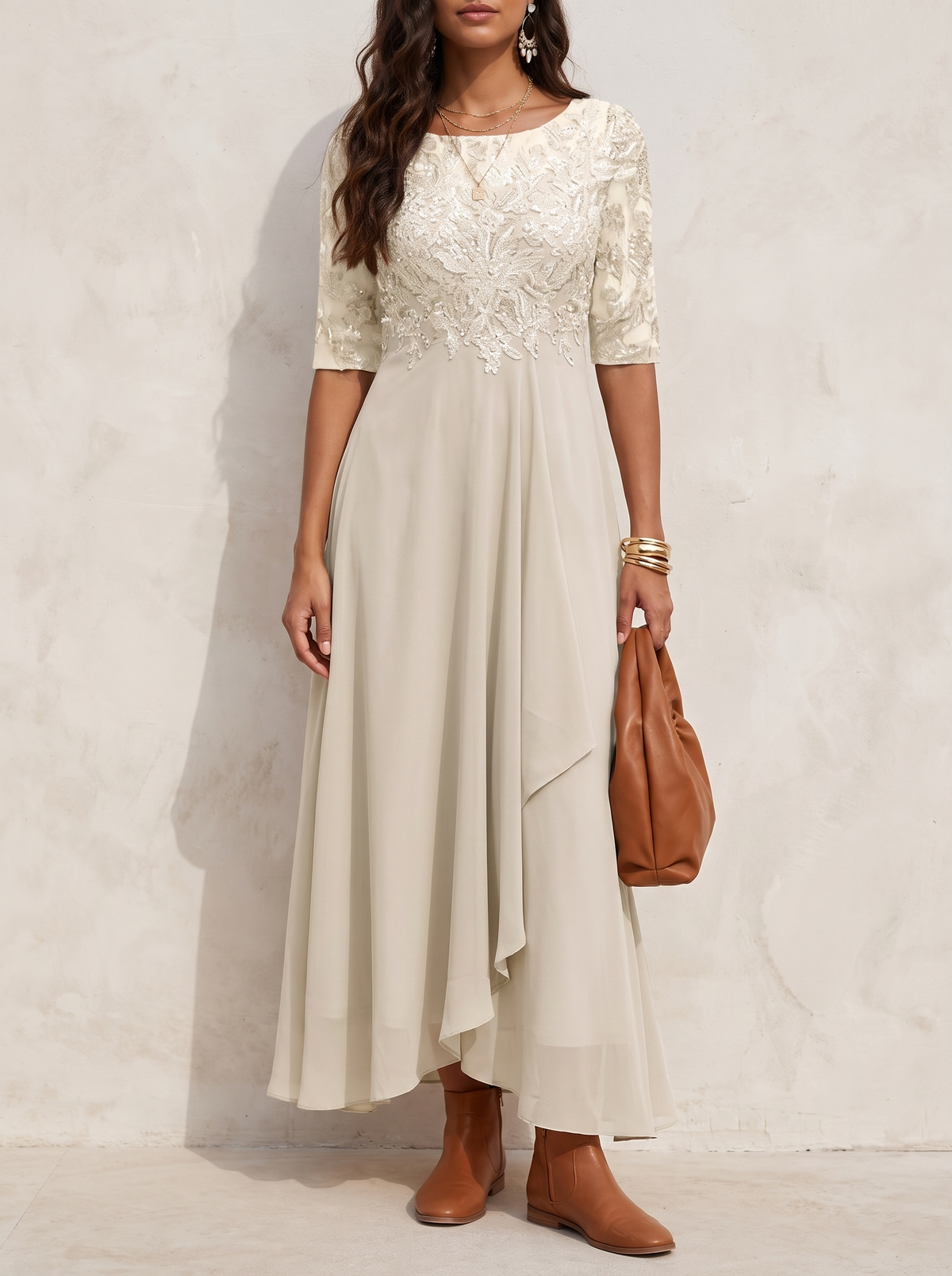 Anouk | Elegant Occasion Midi Dress