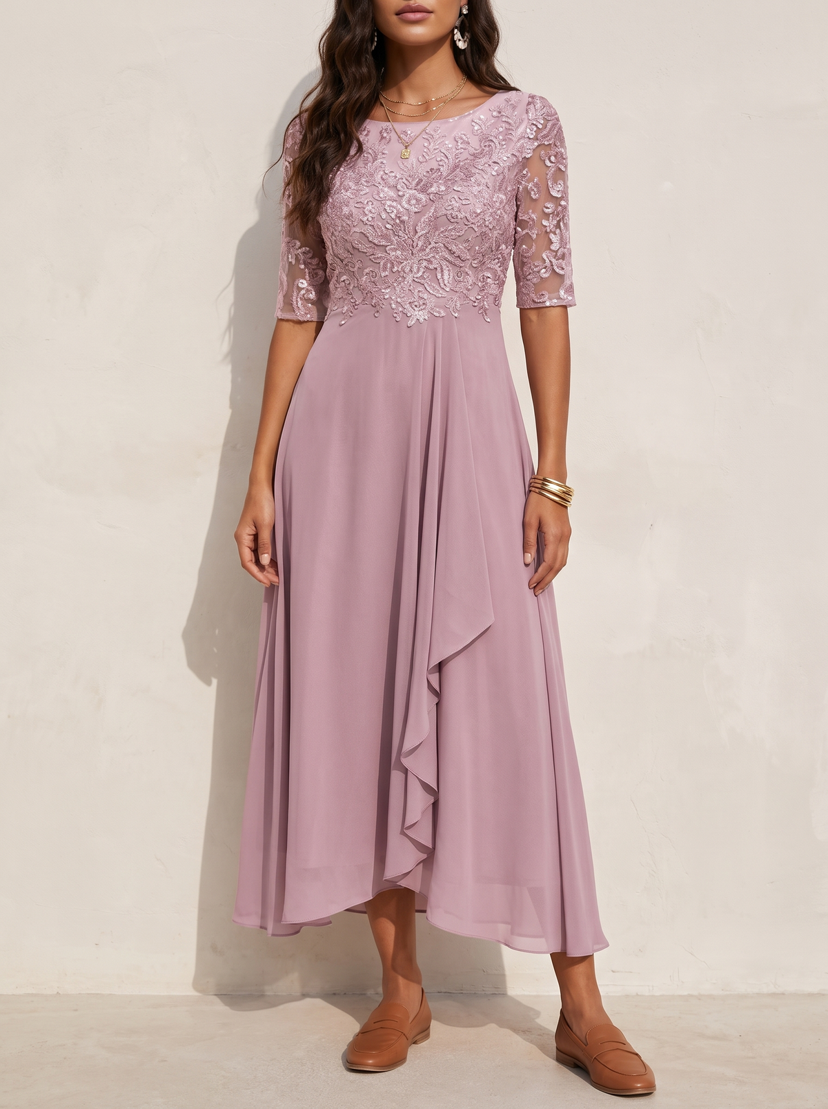 Anouk | Elegant Occasion Midi Dress