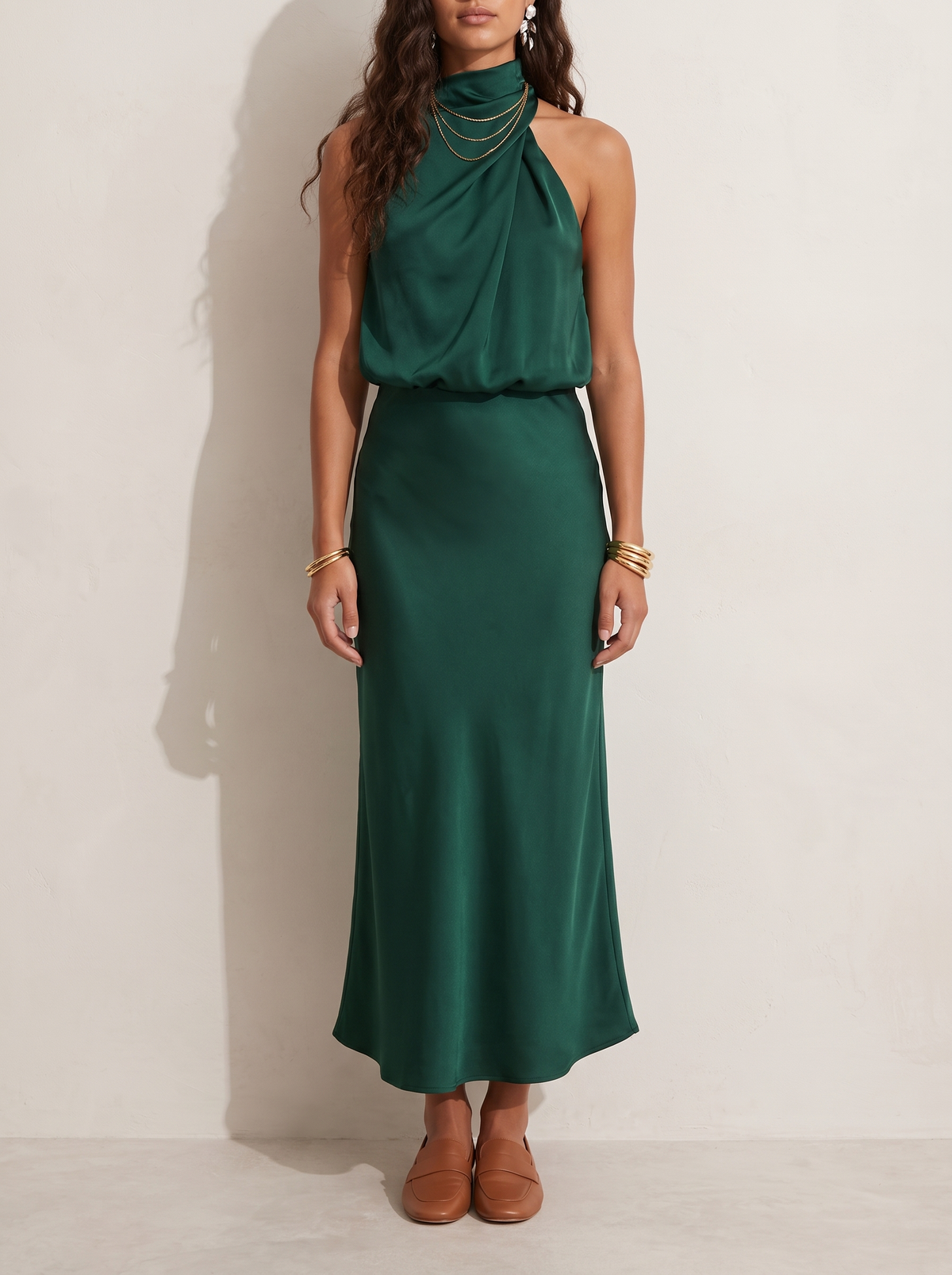 Neve | Satin Evening Dress
