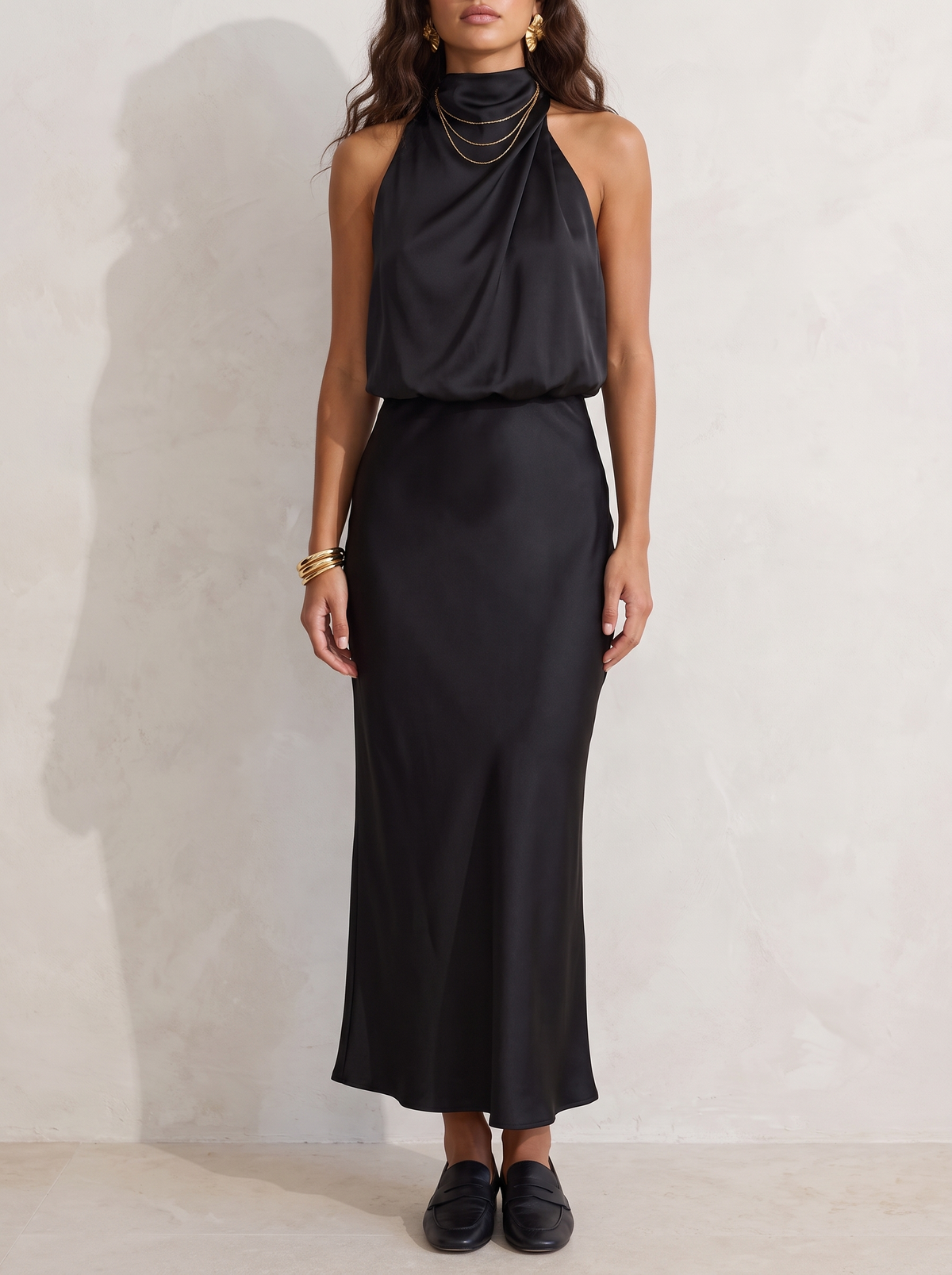 Neve | Satin Evening Dress