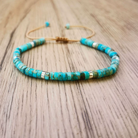 Oceanic Turquoise Beaded Bracelet