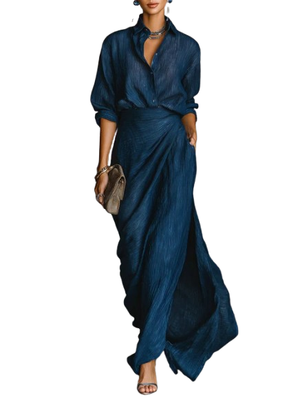 Celia | Flowing Wrap Maxi Dress