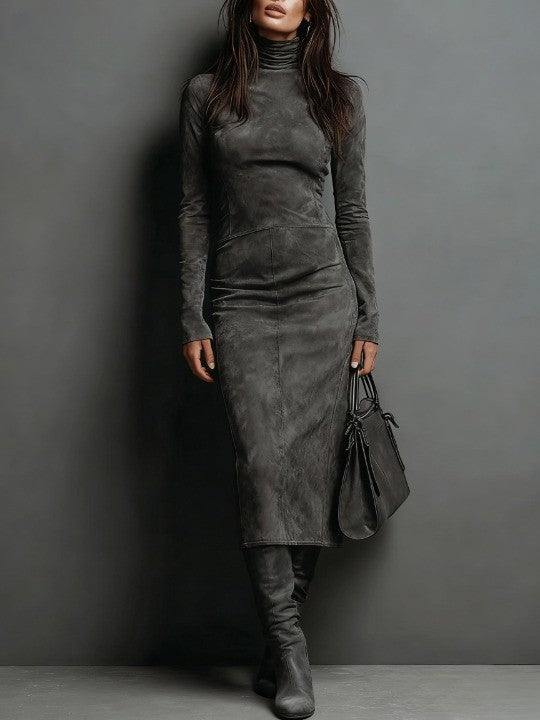 Dora | Elegant Turtleneck Dress