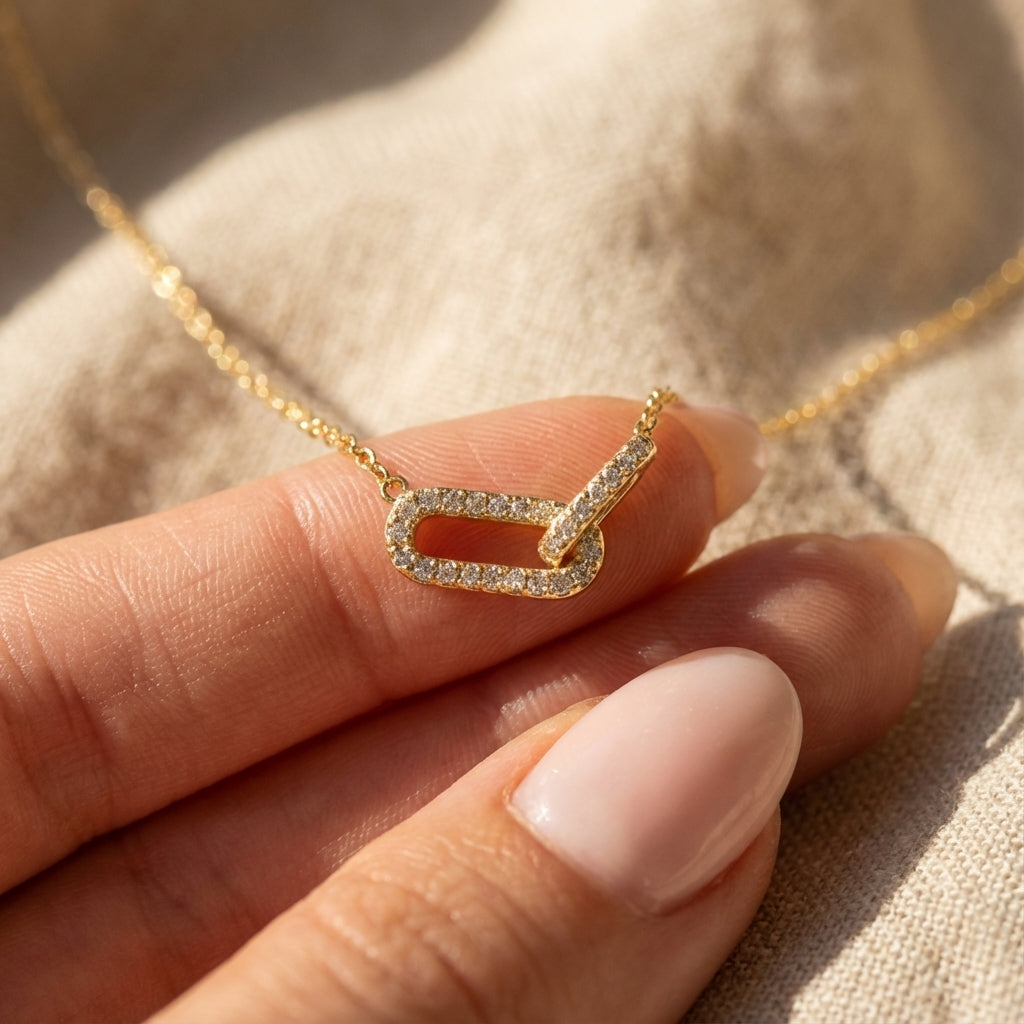 Diamond Knot Necklace
